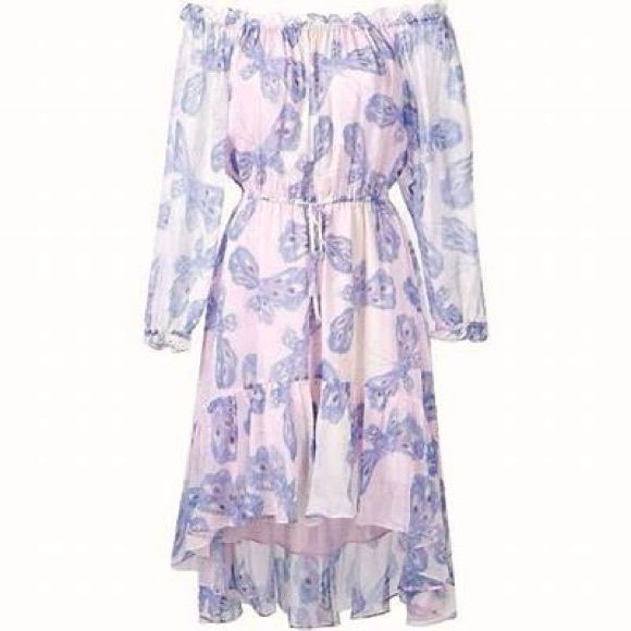 DVF Chiffon Butterfly Dress - Picture 3 of 3